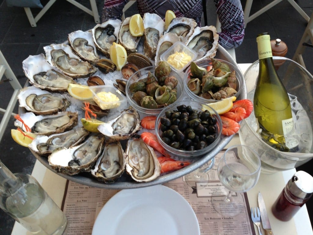 Sea food tower South France