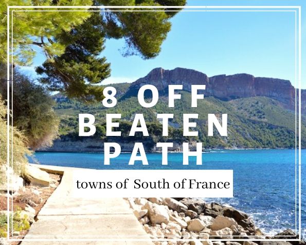 8 Off Beaten Path towns of South of France. Coastal view with rocky path and turquoise water.