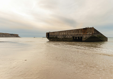 Mulberry Harbor at Arromanches