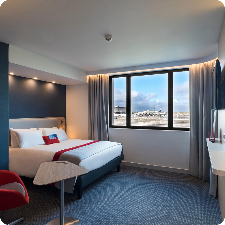 <strong>Airport Hotel near CDG airport, Paris</strong><br><strong>(1 night)</strong><br>Hotel located near CDG Airport offers rooms with free WiFi, a bar, and restaurant. Airport shuttle is available for easy departure when tour ends. Buffet breakfast included.