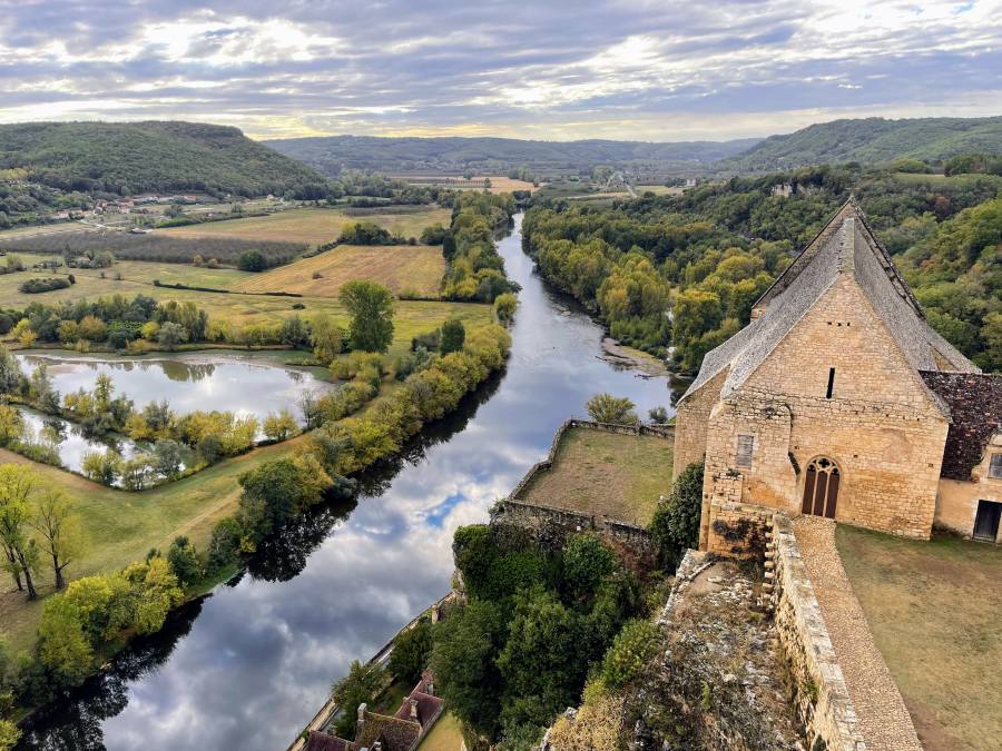 Beynac Castle View Point Dordogne River and Valley