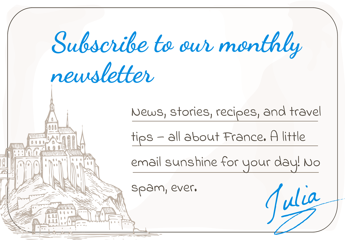 Get Our French News Once a Month!