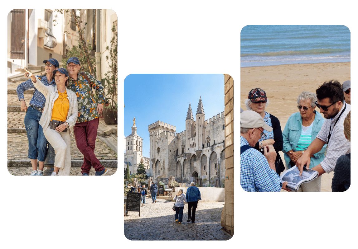 Happy travelers, small group tour to France with TripUSAFrance
