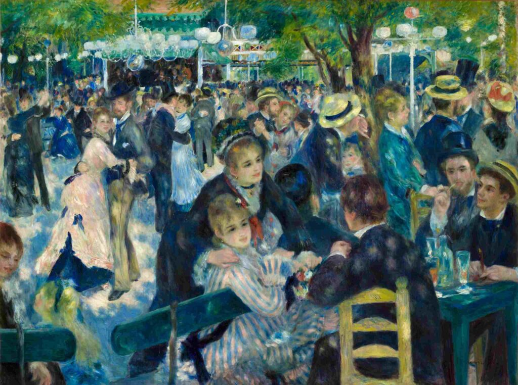 Renoir's painting of Moulin de la Galette