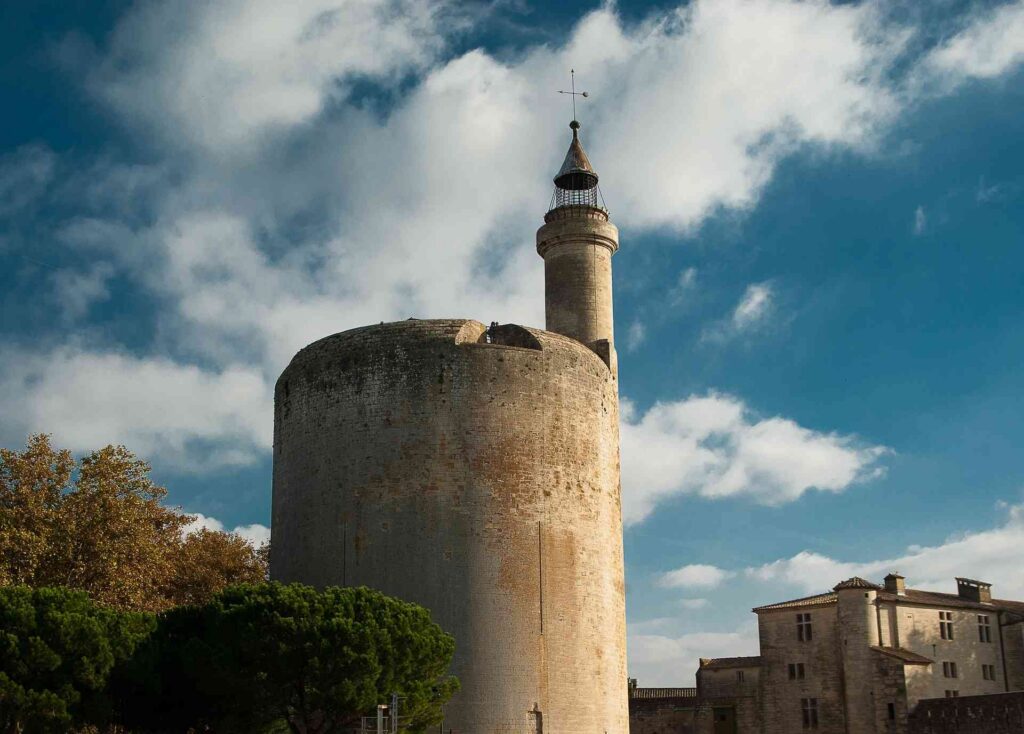 The Tower of Constance at the corner of the Aigues-Mortes ramparts